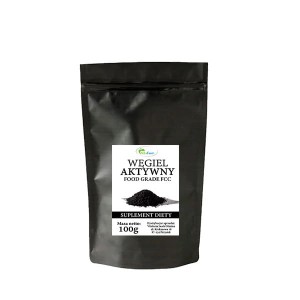 Węgiel aktywny drzewny spożywczy 100g