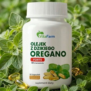 Olejek Oregano kapsułki karwakrol 90% dzikie oregano 90 kapsułek Naturalny